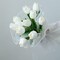 30pcs Real Touch Tulips PU Artificial Flowers, Fake Tulips Flowers for Arrangement Wedding Party Easter Spring Home Dining Room Office Decoration. (White, 14" Tall)